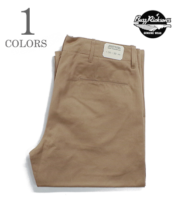 BUZZRICKSON’S バズリクソンズ ミリタリーチノ|コットン・ウエストポイント『EARLY MILITARY CHINOS 1945MODEL』【アメカジ・ミリタリー】M43035