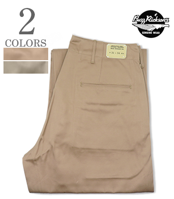 BUZZRICKSON’S バズリクソンズ ミリタリーチノ|コットン・ウエストポイント『EARLY MILITARY CHINOS 1942 MODEL』【アメカジ・ミリタリー】M43036