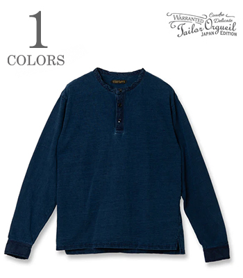 Indigo Henry Neck T-shirt