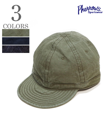 PHERROW'S DENIM|HERRINGBONE WORK CAP