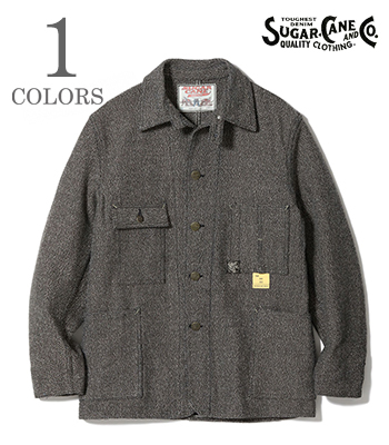 ジャケット・アウター SUGAR CANE coverall jacket eg SUGAR CANE 【再入荷】シュガーケーン ジャケット 11oz. ヒッコリー