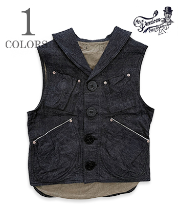 11oz. OKINAWA DENIM SIGNAL VEST TYPE II