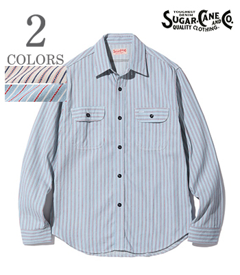 DOBBY STRIPE WORK SHIRT