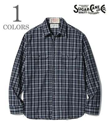 4oz. INDIGO CHECK WORK SHIRT