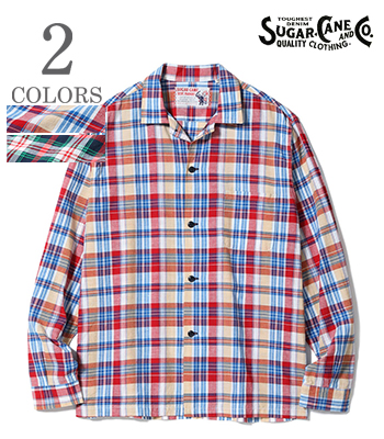 MADRAS CHECK OPEN SHIRT