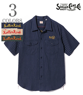 COKE STRIPE WORK SHIRT with EMBROIDERED