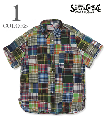 MADRAS CHECK PATCHWORK B.D. SHIRT