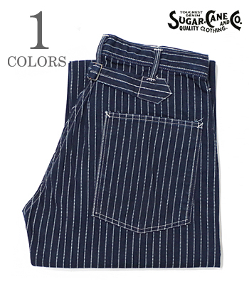 SUGAR CANE シュガーケーン ウォバッシュストライプ|レイルロード|ワークパンツ『WABASH WORK PANTS』【アメカジ・ワーク】SC40786