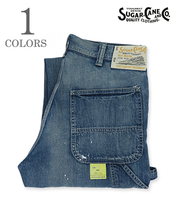 11oz. BLUE DENIM WORK PANTS AGED MODEL