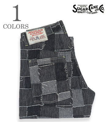9.5oz. PATCHWORK DENIM DOUBLE KNEE PANTS