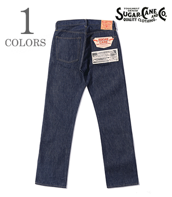 SUGAR CANE 13.5oz. BLUE DENIM WAIST OVERALLS 1946MODEL