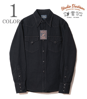 45th 奄美泥染 INDIGO WESTERN SHIRT