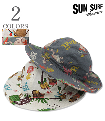 COTTON SEERSUCKER HAT TRIP TO HAWAII
