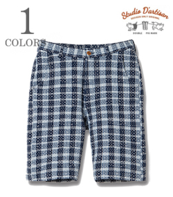 NORAGI SASHIKO SHORT PANTS