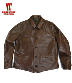 WAREHOUSE ウエアハウス ホースハイド|ショート丈|レザーカーコート『SHORT TYPE LEATHER CAR CORT』【アメカジ・ワーク】2169