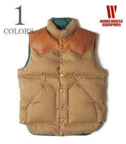 ROCKY MOUNTAIN × WAREHOUSE DOBBY TWILL DOWN VEST