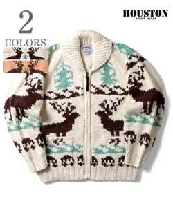 HAND KNIT COWICHAN CARDIGAN DEER