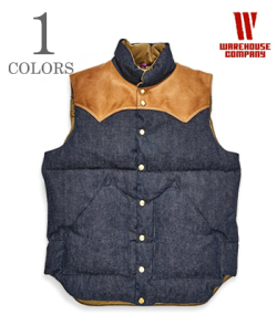 LIGHT OUNCE DENIM DOWN VEST