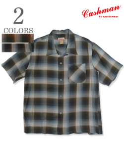 RAYON OMBRE CHECK OPEN SHIRT