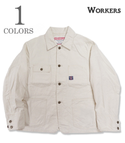 SUPER BIG CAT Railroad Jacket, 10 oz White Denim
