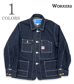 Deluxe Railroad Jacket, 12 oz, Grey Back Indigo Herringbone