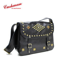CUSHMAN OIL LEATHER SHOULDER BAG