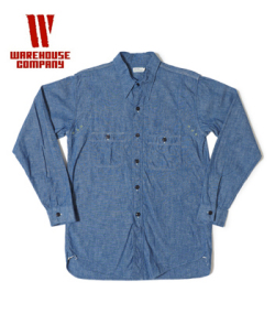 WAREHOUSE WESTERN YORK CHAMBRAY SHIRT
