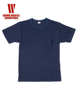 WAREHOUSE INDIGO POCKET TEE