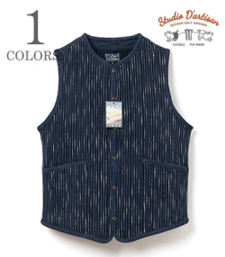 RAIN 刺し子 VEST