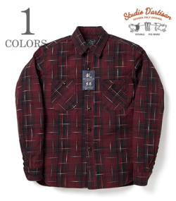 STUDIO D'ARTISAN 乱れ絣 CHECK SHIRT