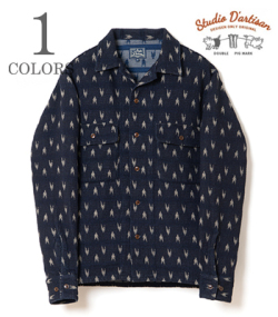 矢絣 INDIGO SASHIKO SHIRT