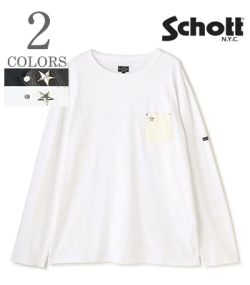 LETHER POKET LS T-SHIRT