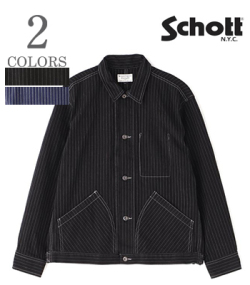 Schott ショット 硫化染|オールドヒッコリー|ワークジャケット『OLD HICKORY DENIM JACKET』【アメカジ・ワーク】782-5952003