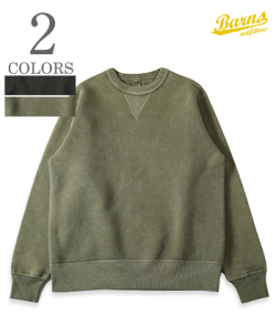 30/7 COZUN 両Vガゼット CREW NECK SWEAT Pigment Dye