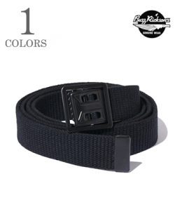 BUZZ RICKSON'S バズリクソンズ WILLIAM GIBSON COLLECTION GI用トラウザース・ベルト|オフィサーズベルト『BLACK BELT, WEB, WAIST, EM M-1937』【アメカジ・ミリタリー】BR02767
