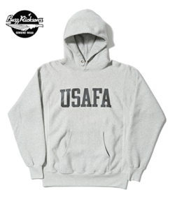 BUZZ RICKSON’S バズリクソンズ リバース切替|ホリゾンタル・ニッティング|セットイン プルパーカー『USAFA REVERSE SWEAT PARKA』【アメカジ・ミリタリー】BR68651