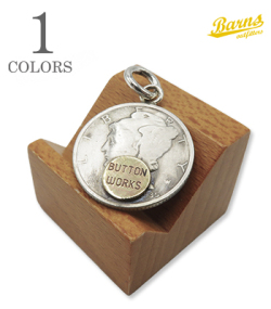 Button Works Mercury Dime Coin Necklace-Brass
