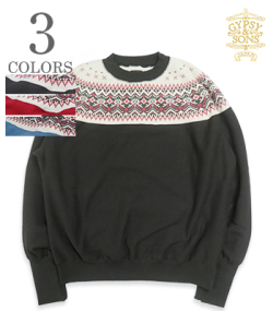 SNOW PATTERN DERBY SWEAT