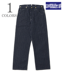 8oz. SPECIAL WOVEN STRIPE DENIM WAIST OVERALLS
