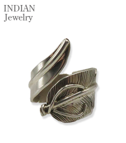 Navajo Feather Wrap Ring John Nelson