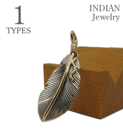 Navajo Feather Silver 12KGF Pendant Joe Mace