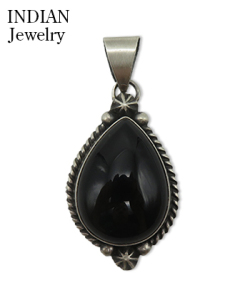 Navajo Silver Head Onyx Johnny Dixon