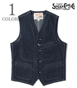 11oz. BLUE DENIM WORK VEST