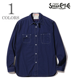 SUGAR CANE FICTION ROMANCE シュガーケーン 長袖|キャリコ|ウォバッシュストライプ|ワークシャツ『4.5oz. CASINO STRIPE WORK SHIRT』【アメカジ・ワーク】SC28651