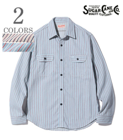 DOBBY STRIPE WORK SHIRT