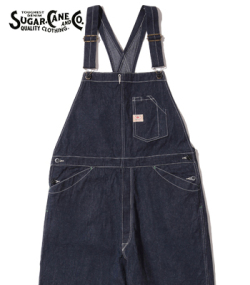 SUGAR CANE 11oz. BLUE DENIM OVERALLS