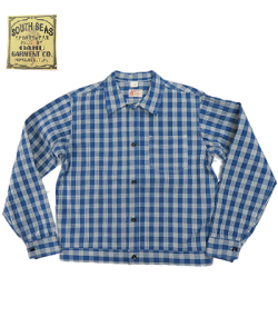 SUN SURF OAHU GARMENT CO. PALAKA CHECK SHIRT BLOUSE