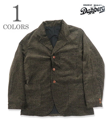 Dapper's ダッパーズ プリントコーデュロイ|テーラーワークジャケット