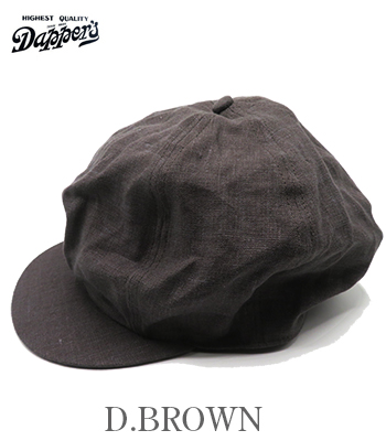 Dapper's Casquette ブラック　ダッパーズ Dapper's ダッパーズ フレンチリネン|クラシカルキャスケット