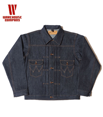 ジャケット・アウター WAREHOUSE 2008 1947 MJ Pre-Rodeo Jacket WAREHOUSE ウエアハウス 米綿 3 州ブレンド左綾サンフォライズドデニム